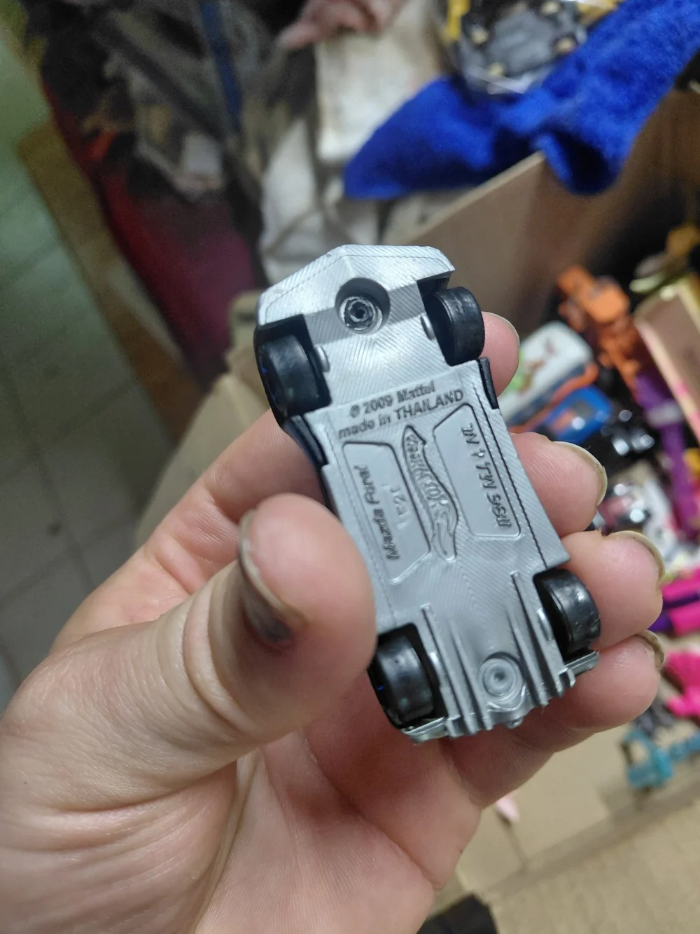 1:64 scale Hot Wheels Mazda Furai concept car. Specifically, this matte black ed
